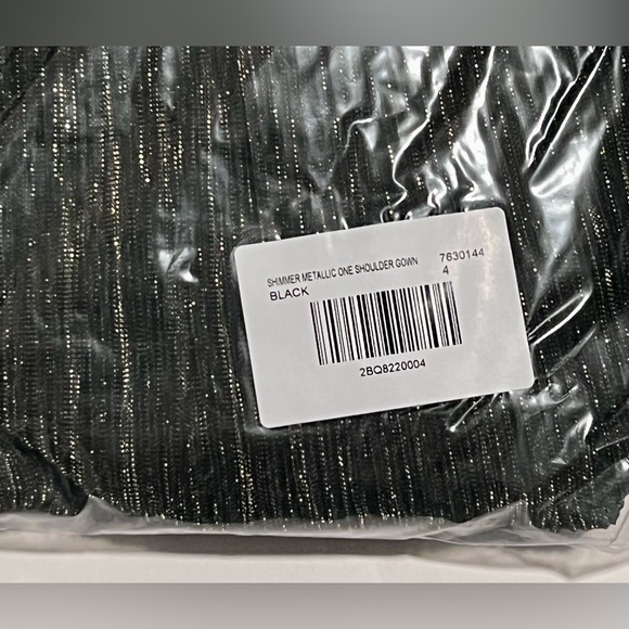 Boston Proper Shimmer One Shoulder Gown - Picture 3 of 6